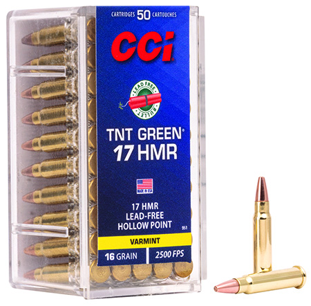 CCI Varmint Green HP TNT Ammo