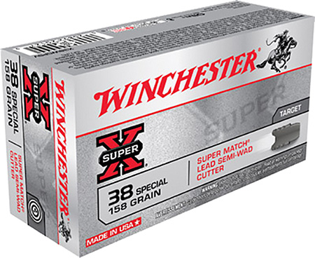 Winchester Super X Match Lead Semi-Wadcutter Ammo