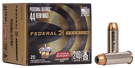 Federal Premium Personal Defense Hydra-Shok JHP Ammo