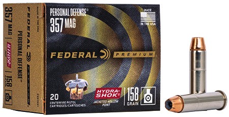 Federal Premium Personal Defense Hydra-Shok JHP Ammo