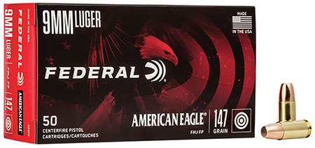 Federal American Eagle Flat Point FMJ Ammo