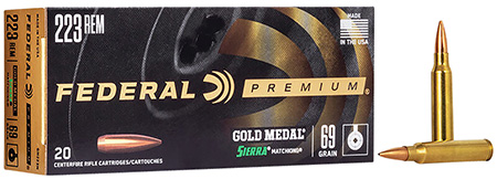 Federal Gold Medal Sierra MatchKing Boat-Tail HP Ammo