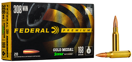 Federal Gold Medal Sierra MatchKing Boat-Tail HP Ammo