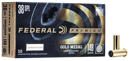 Federal Gold Medal Lead Wadcutter LDWC Ammo