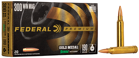 Federal Premium Gold Medal Sierra MatchKing HPBT Ammo