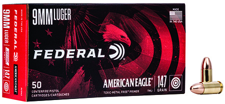 Federal American Eagle Indoor Range Training IRT Luger TMJ Ammo