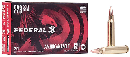 Federal American Eagle Rem Boat-Tail BT FMJ Ammo