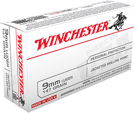 Winchester USA Luger 10 JHP Ammo