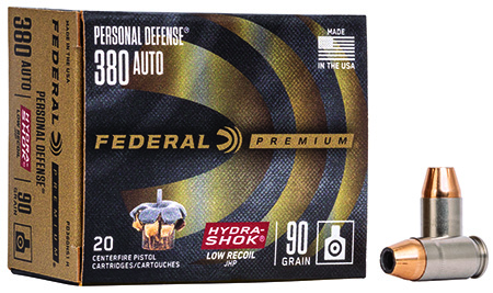 Federal Premium Personal Defense Low Recoil Hydra-Shok JHP Ammo