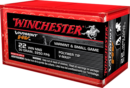 Winchester Varmint HV Mag V-Max 20 Ammo