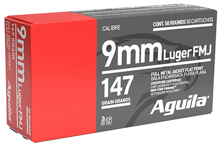 Aguila Luger Flat Point FP FMJ Ammo