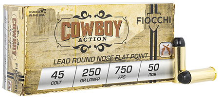 Fiocchi Cowboy Action Lead Flat Point RN Ammo