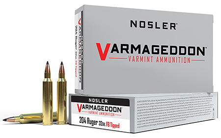 Nosler Varmageddon Flat Base Tipped Ammo