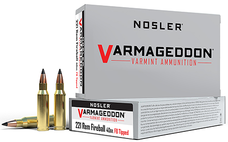 Nosler Varmageddon Flat Base Tipped Ammo