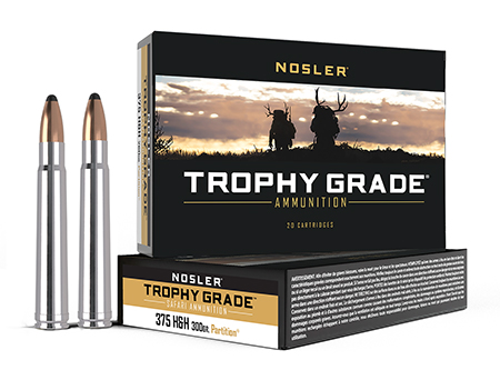 Nosler Trophy Grade Safari Spitzer Partition Ammo