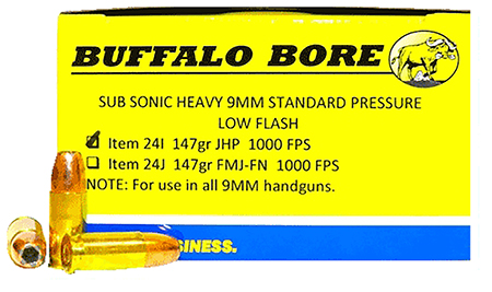 Buffalo Bore Subsonic Strickly Business Luger JHP Ammo