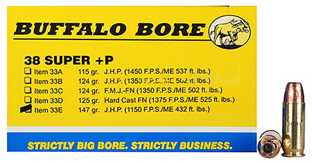 Buffalo Bore Personal Defense Strickly Business JHP +P Ammo