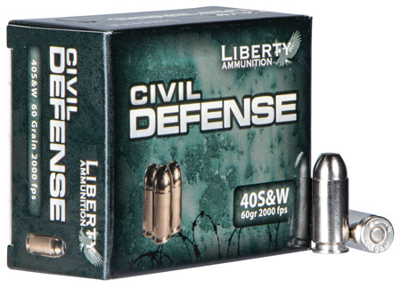 Liberty Civil Defense Lead-Free Fragmenting LFF 50 HP Ammo