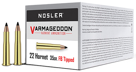 Nosler Varmageddon Flat Base Tipped Ammo