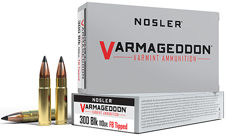 Nosler Varmageddon Flat Base Tipped Ammo