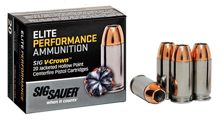 Sig Sauer Elite V-Crown Luger JHP Ammo