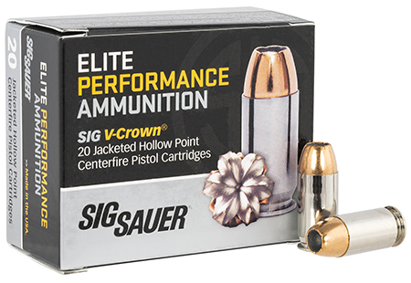 Sig Sauer Elite V-Crown JHP Ammo