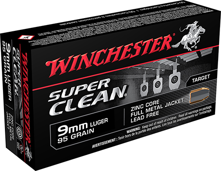 Winchester Super Clean Luger Lead Free 10 FMJ Ammo