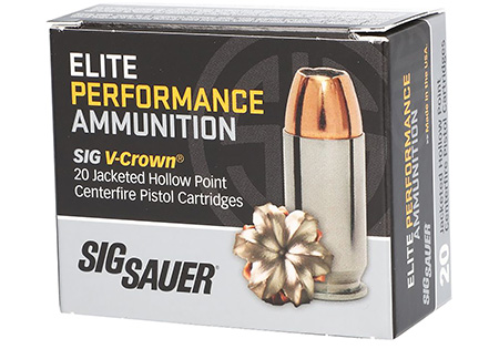 Sig Sauer Elite V-Crown JHP Ammo