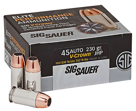 Sig Sauer Elite V-Crown JHP Ammo