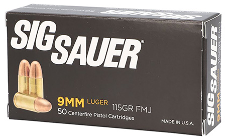 Sig Sauer Elite Ball Luger FMJ Ammo