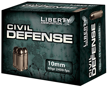 Liberty Civil Defense Lead-Free Fragmenting LFF 10 HP Ammo