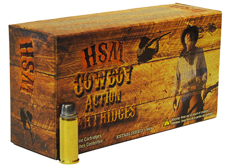 HSM Cowboy Action Flat Point FP Low-Velocity 10 RN Ammo