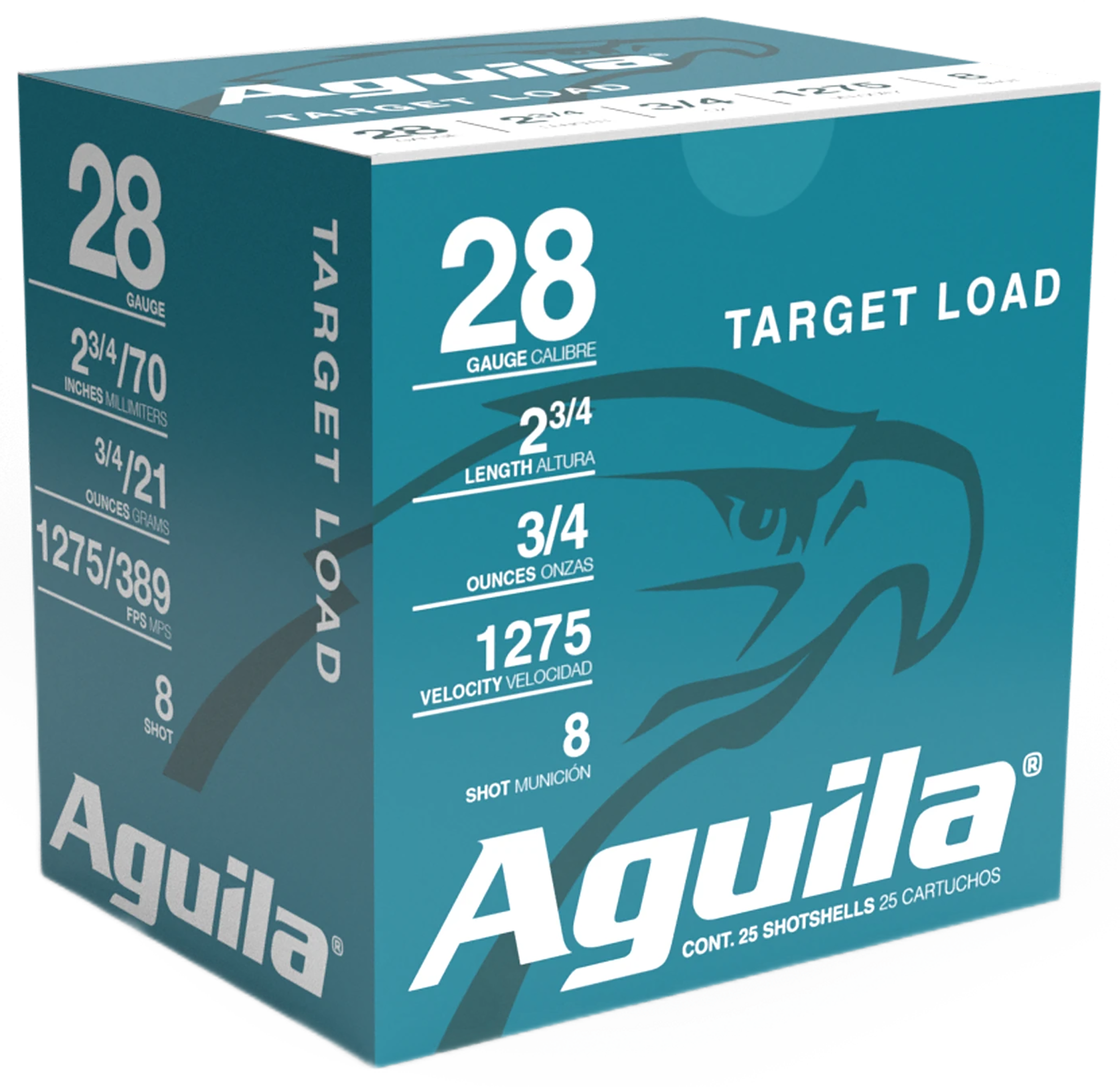AGUILA 1CHB2878 TARGET 28G 2.75 #8 3/4OZ 25/20