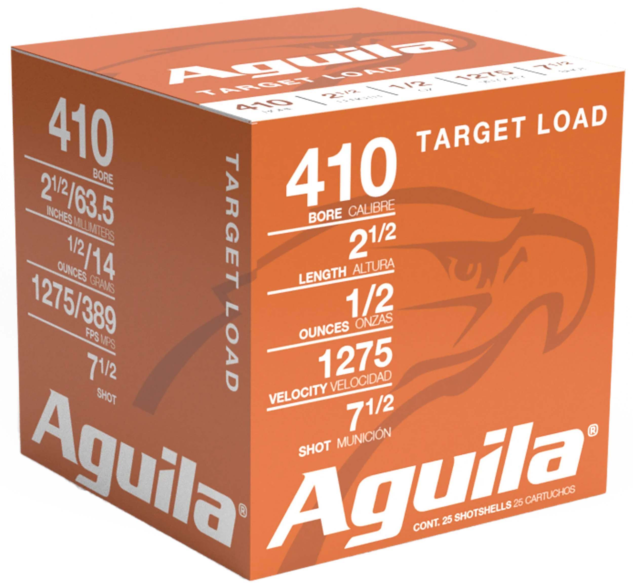 AGUILA 1CHB4137 TARGET 410G 2.5 #7.5 1/2OZ 25/20