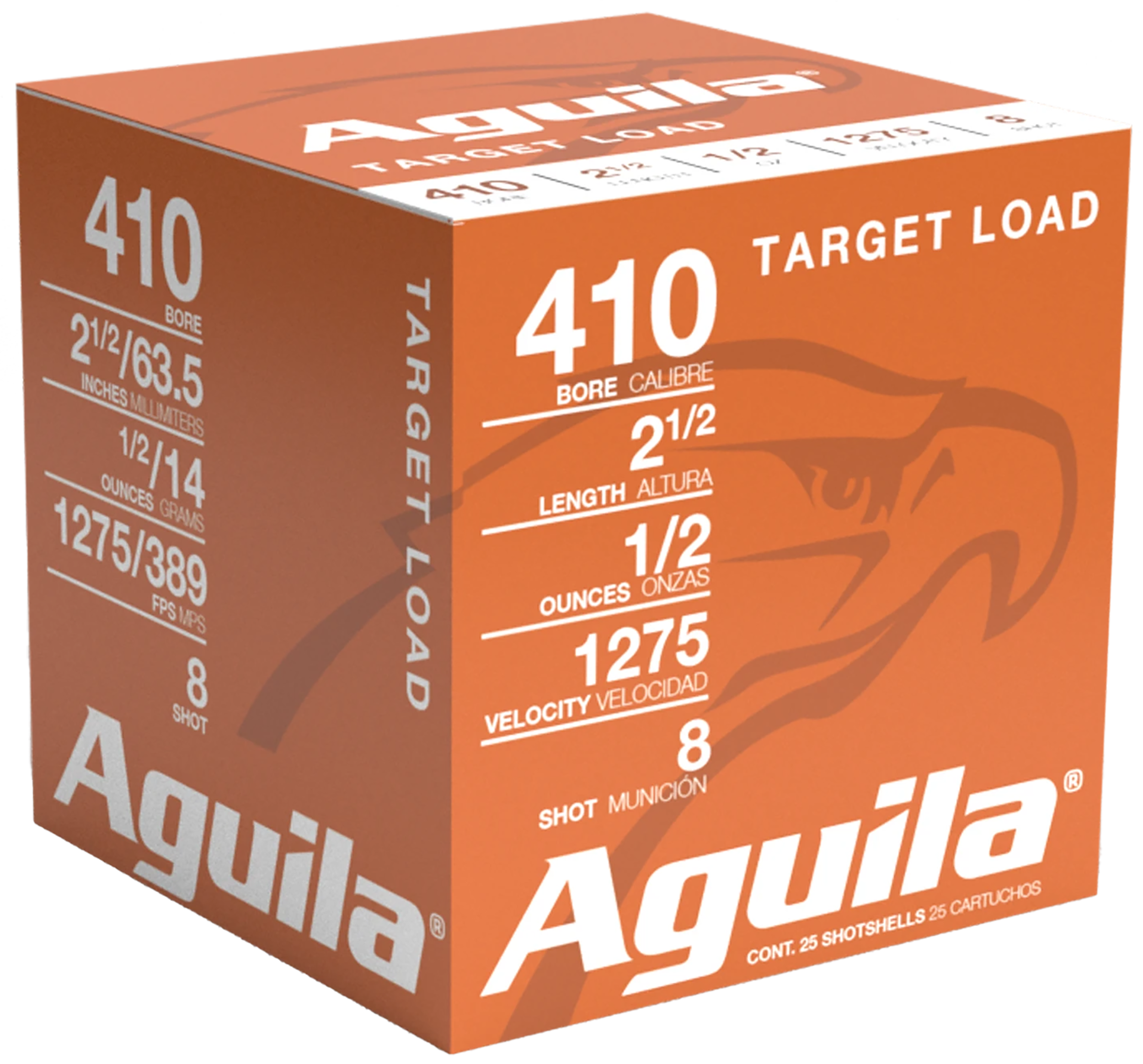 AGUILA 1CHB4138 TARGET 410G 2.5 #8 1/2OZ 25/20