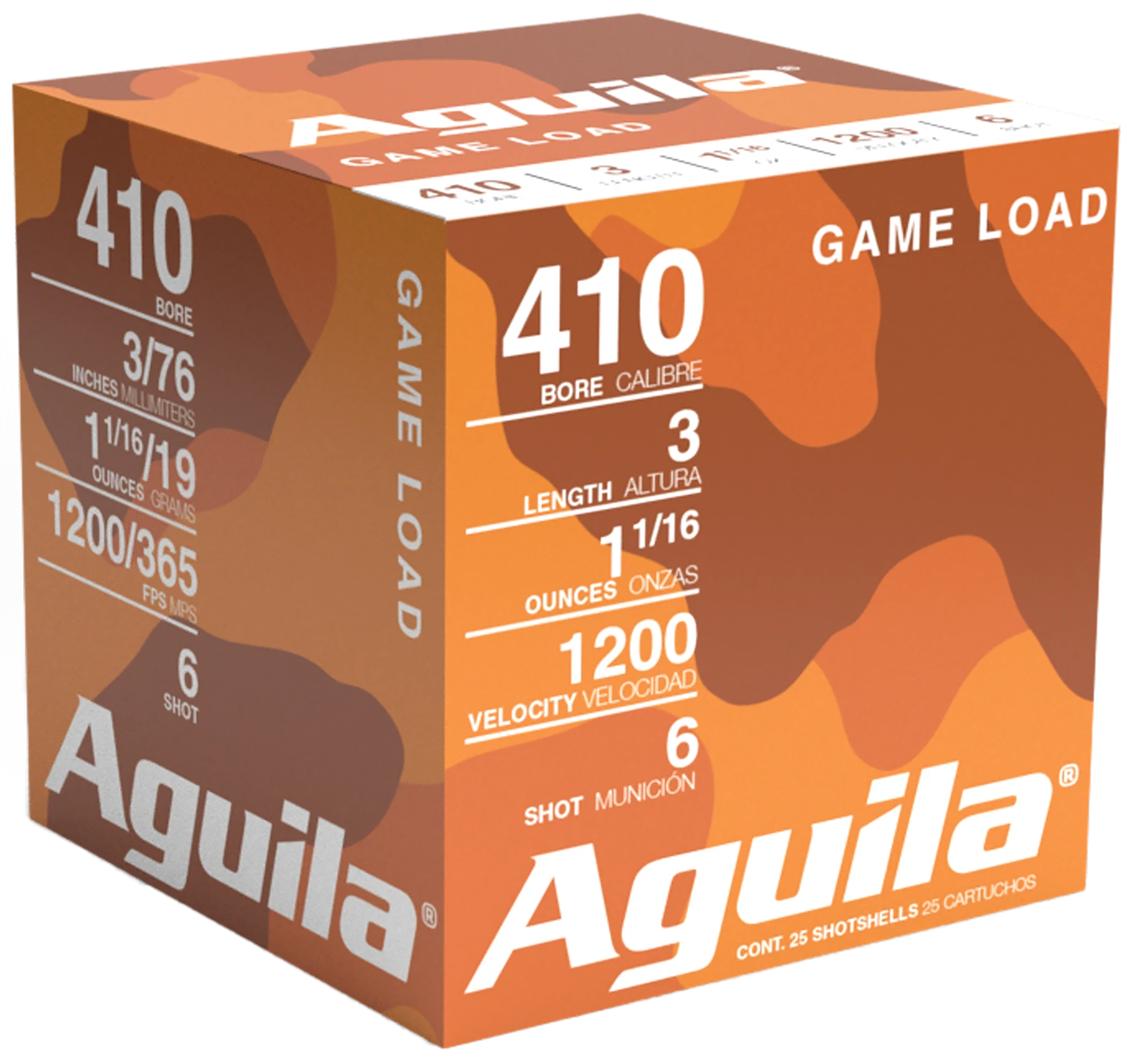 AGUILA 1CHB4126 GAME 410G 3" #6 11/16 25/10