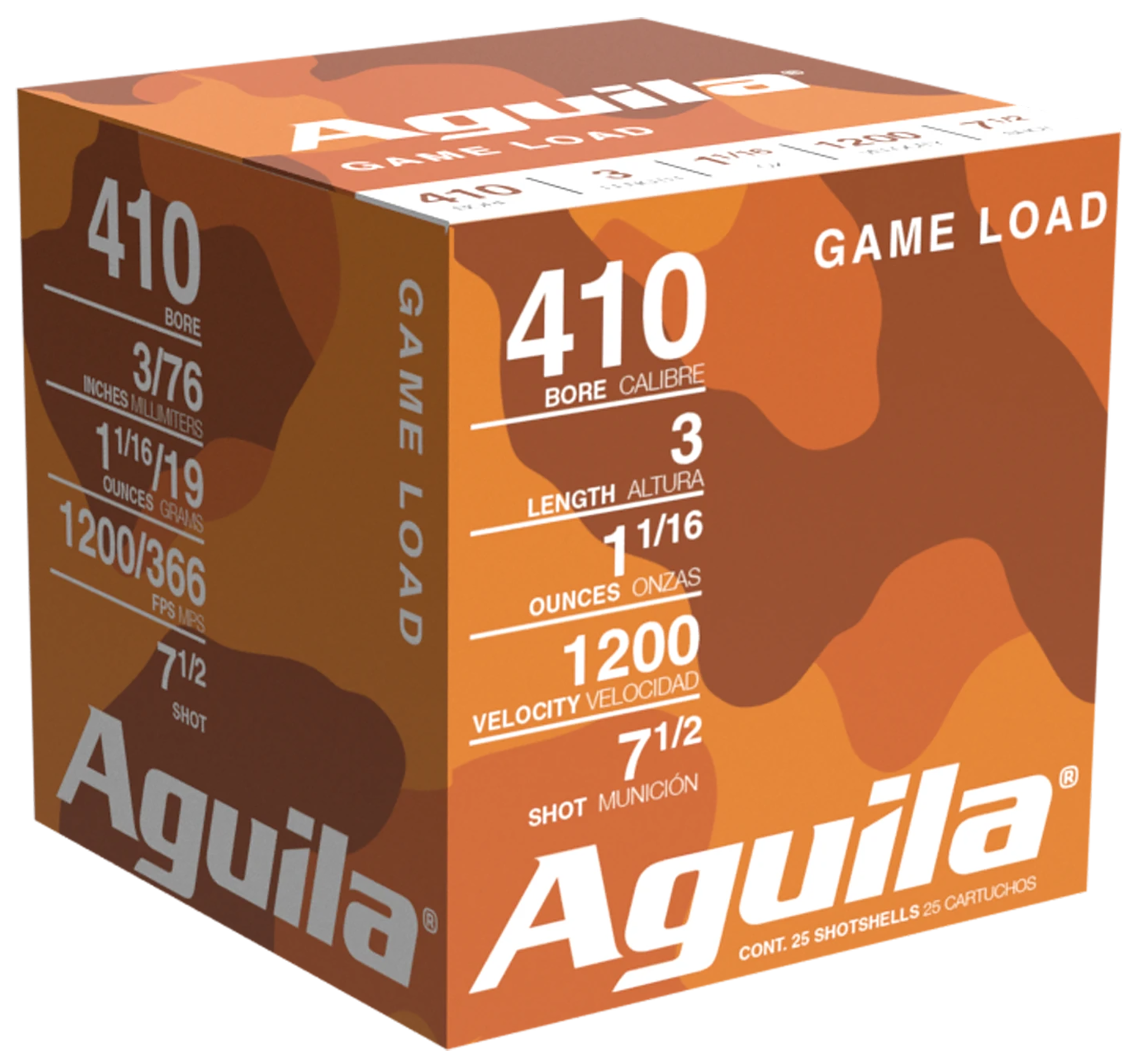 AGUILA 1CHB4127 GAME 410G 3" #7.5 11/16 25/10