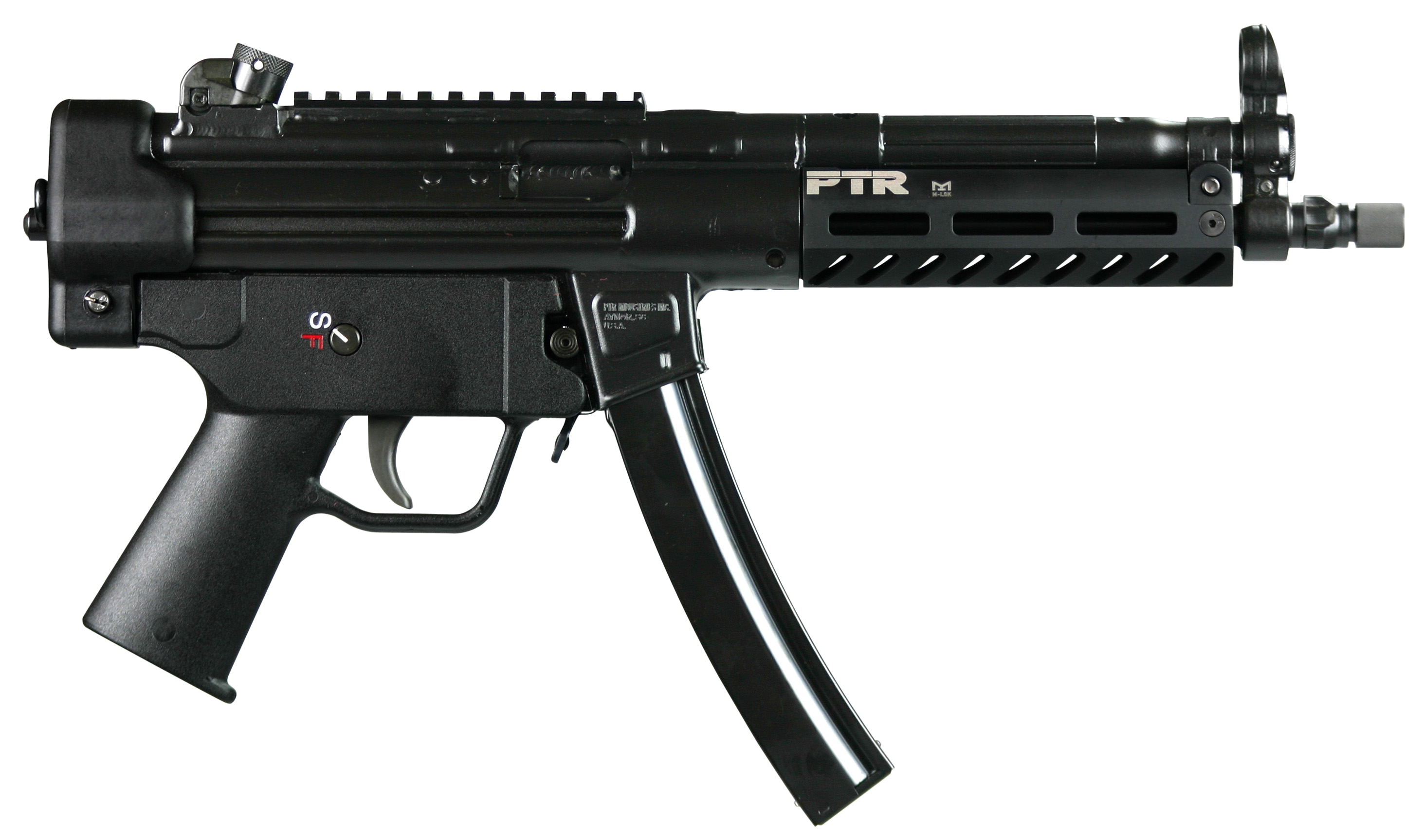 PTR PDW-100001 9CT 9MM PSTL 3LUG 1/2X28 RAIL