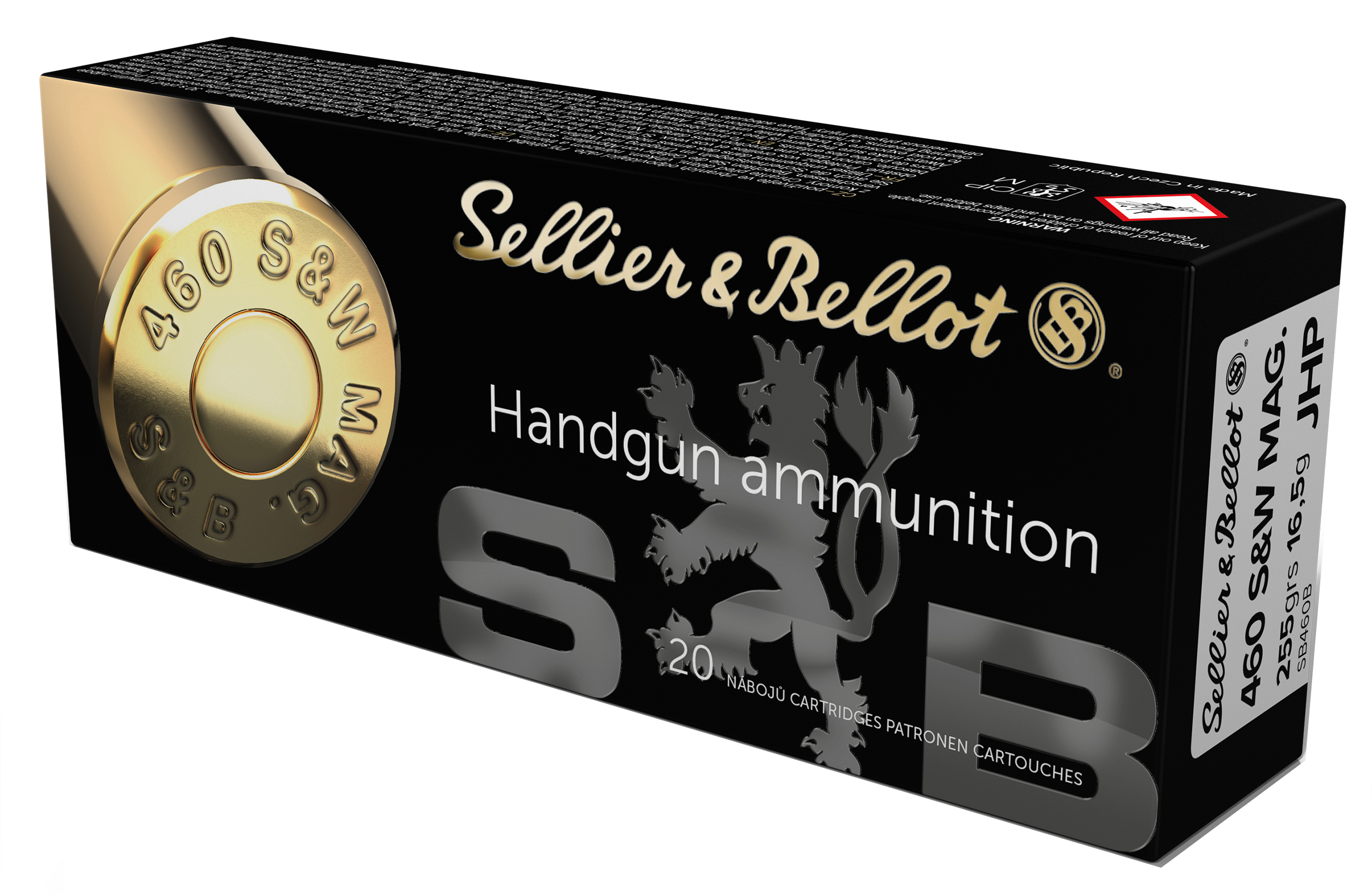 S&B SB460B 460SW 255 JHP 20/12