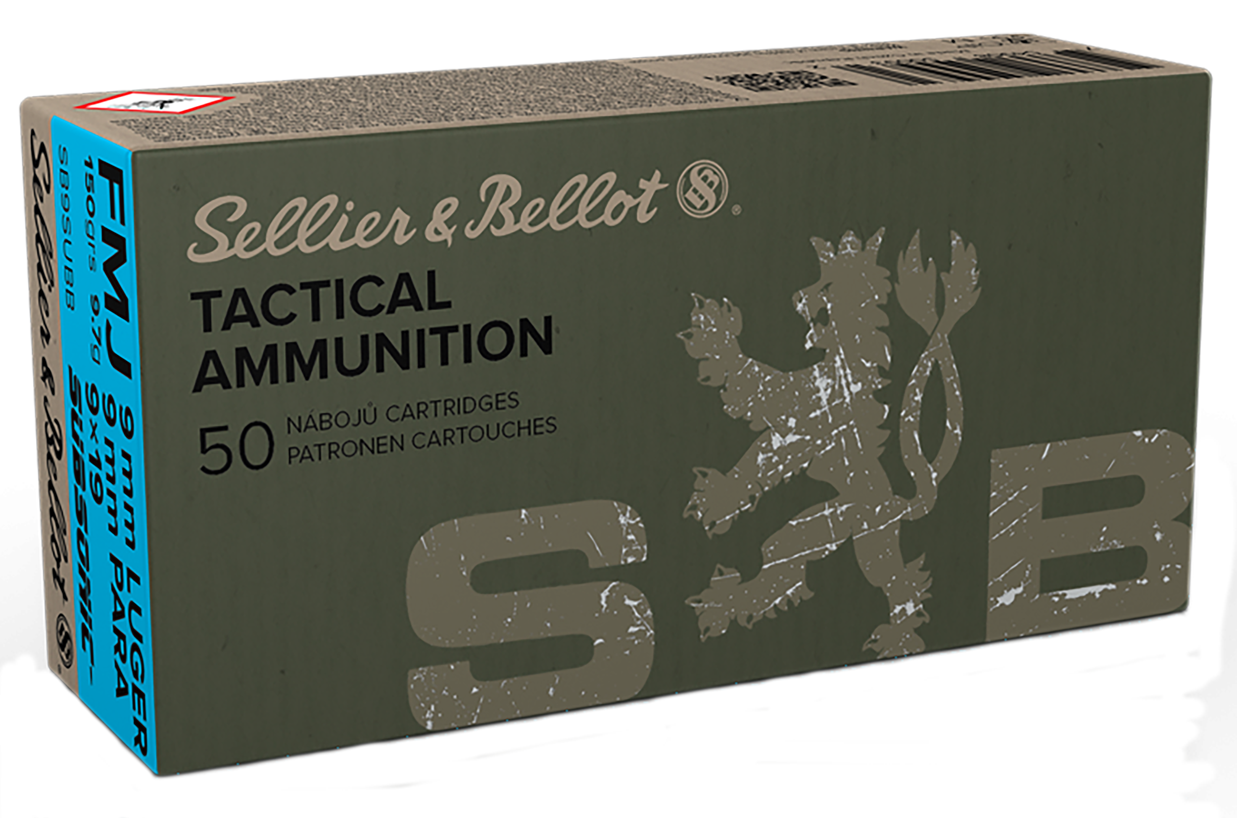 S&B SB9SUBB 9MM 150 FMJ SUB 50/20