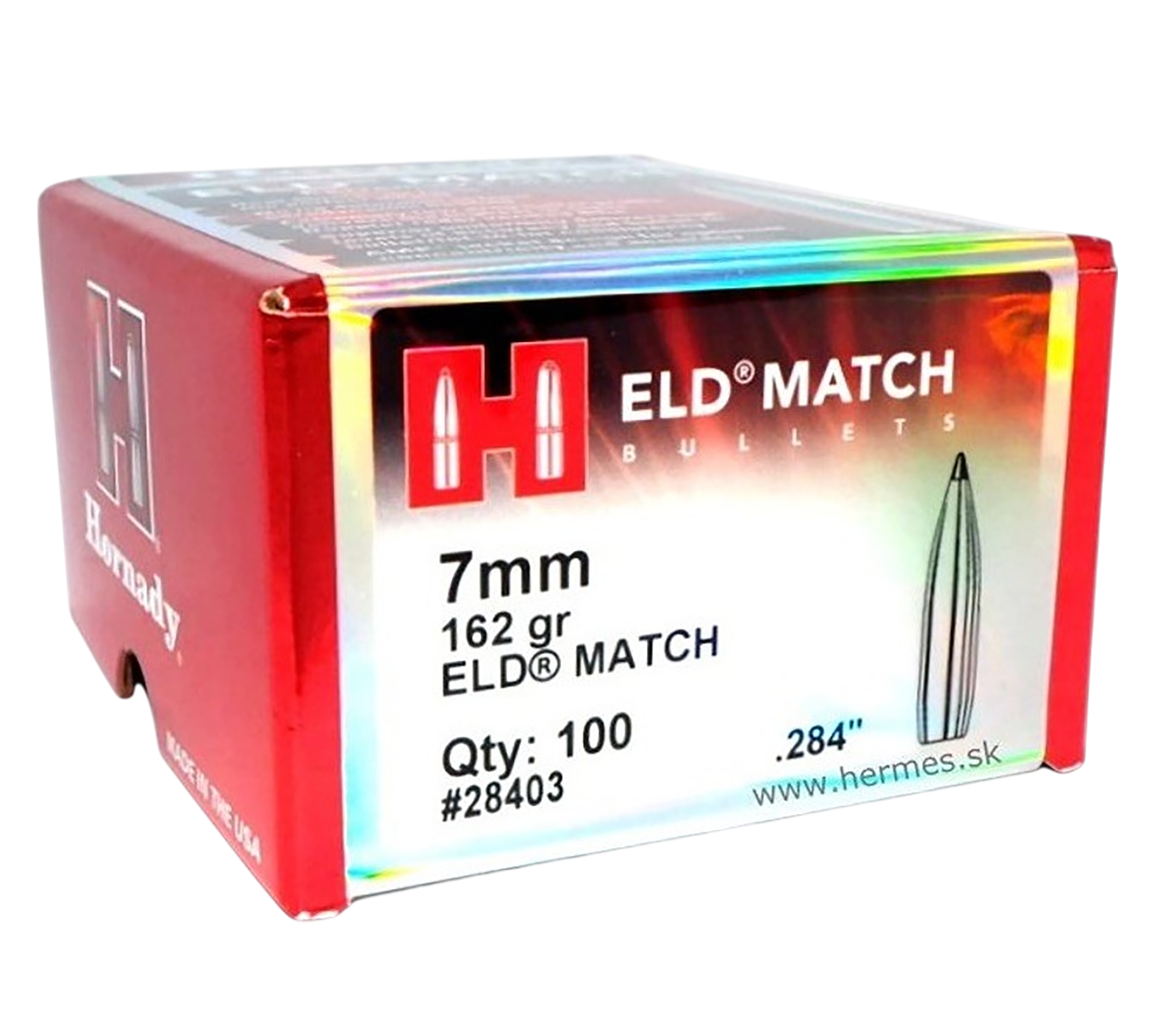 HORN 28403 BULL .284 162 ELD-M 100/15