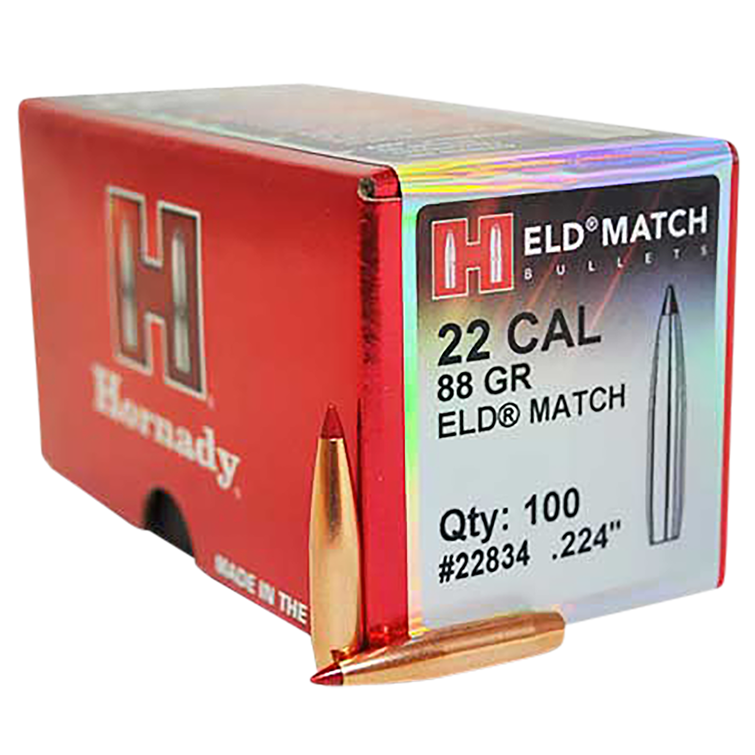 HORN 22834 BULL .224 88 ELD-M 100/25