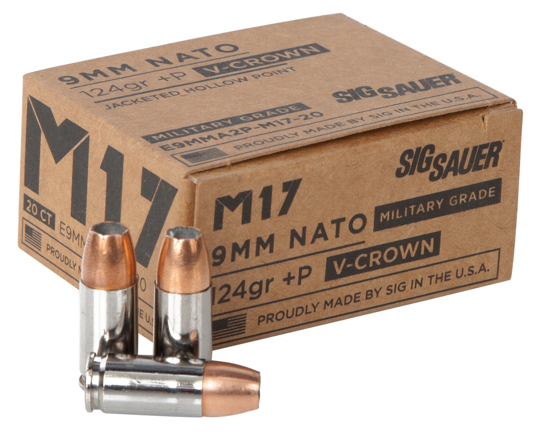 SIG E9MMA2PM1720 ELITE VCRWN 9MM 124 JHP 20/10