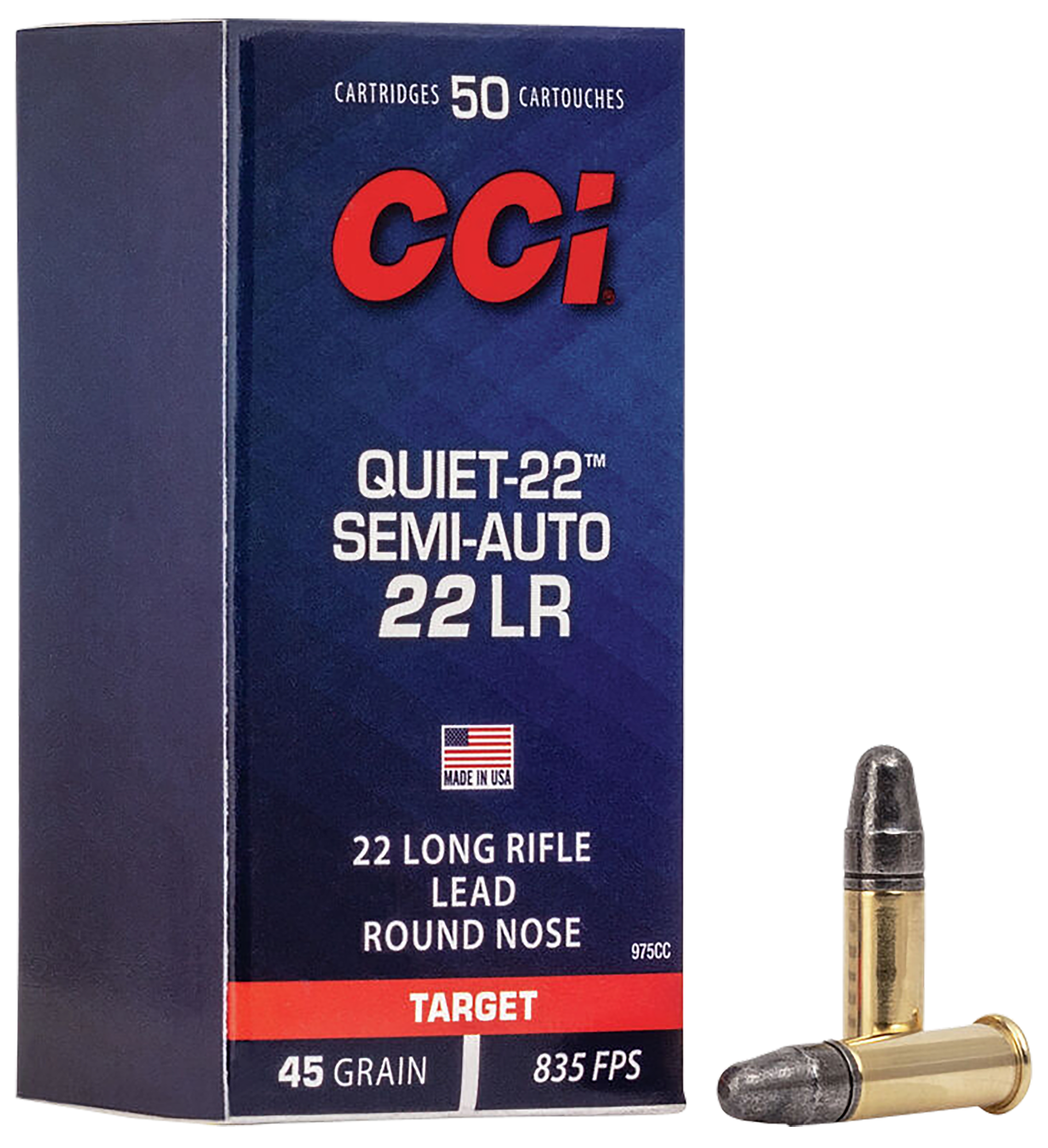 CCI 975CC 22LR QUIET 45 SP 50/100