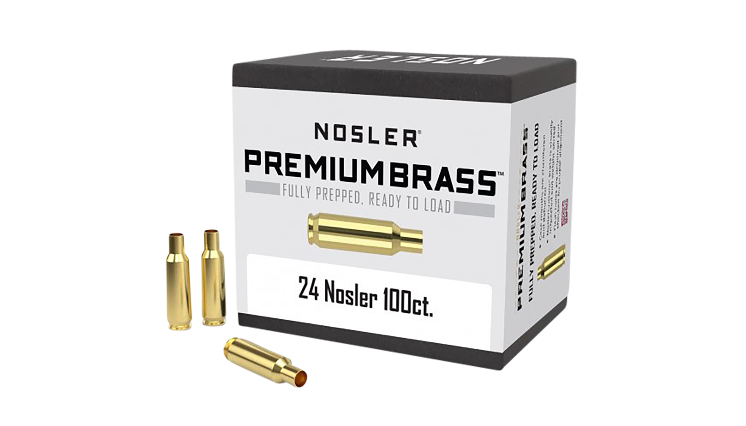 NOS 10085 CUSTOM BRASS 24 NOSLER 100