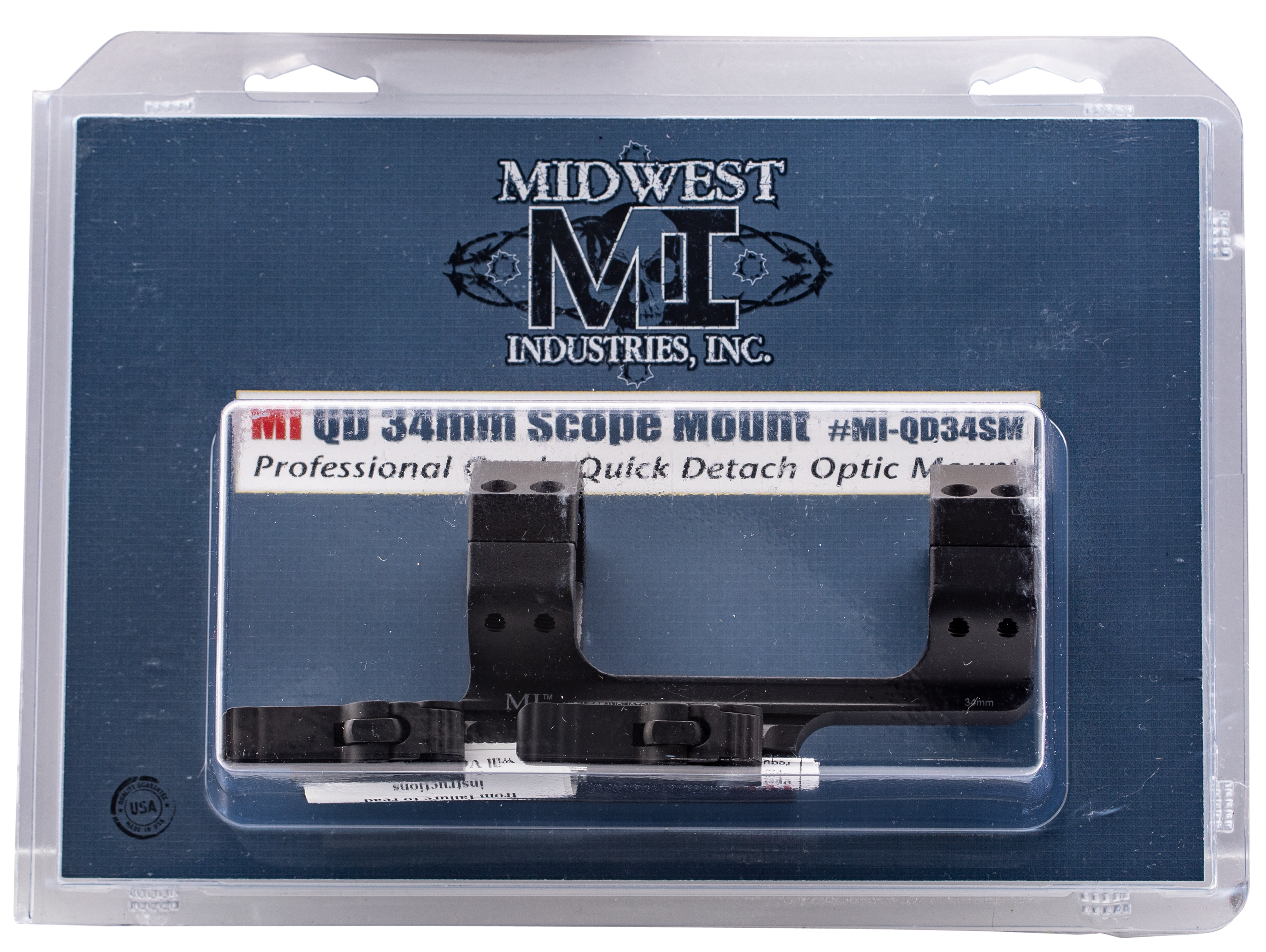 MIDWEST MI-QD34SM 34MM QD SCP MNT 1.5 OFFSET