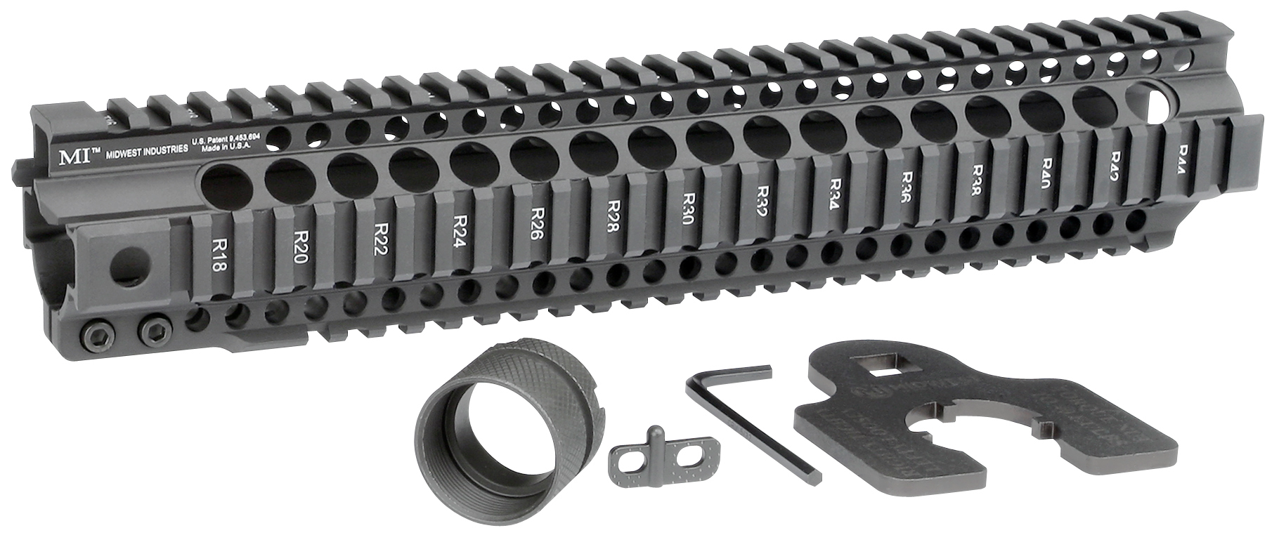 MIDWEST MI-CRT12.625 QUAD RAIL HANDGUARD 12.6