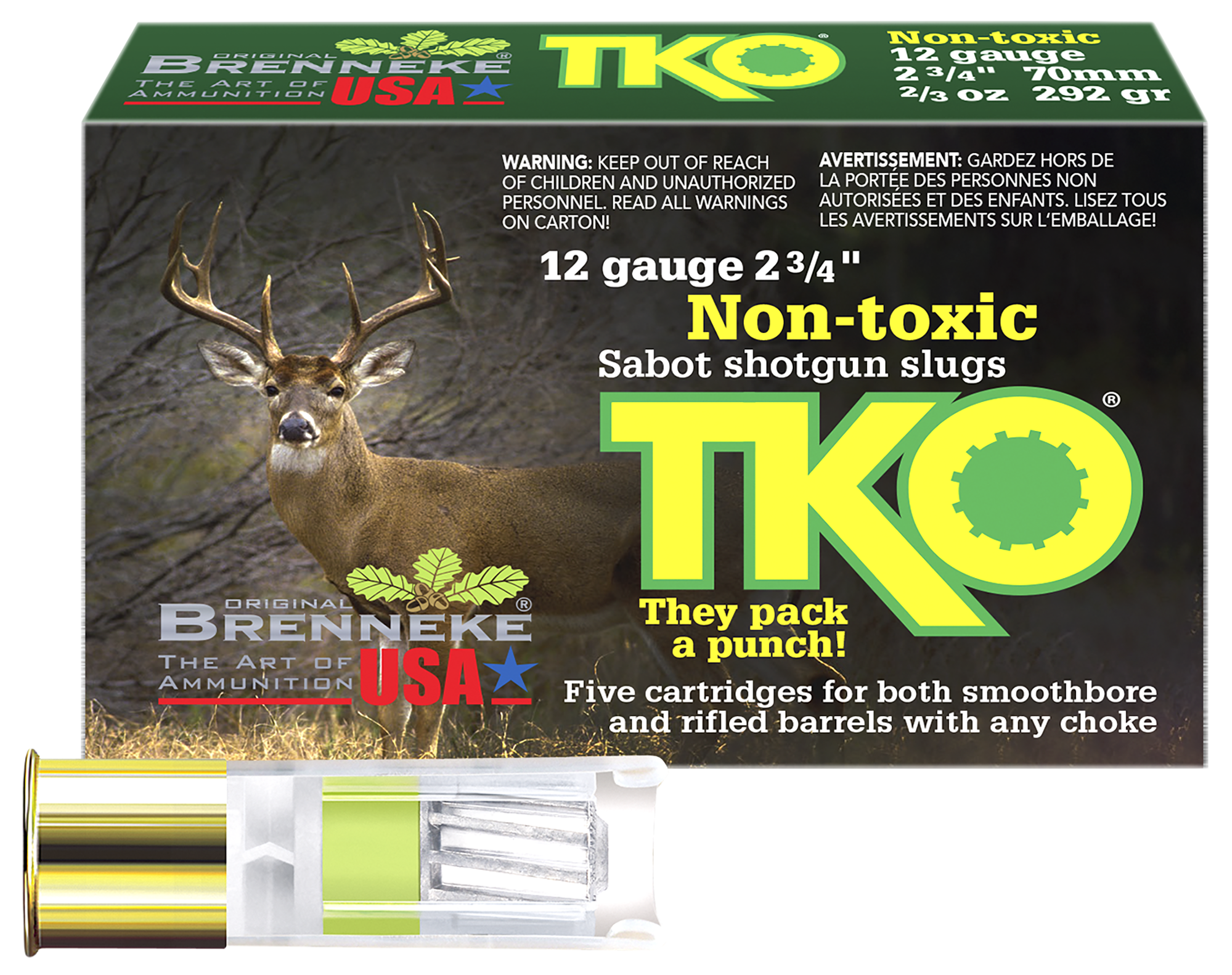 BR SL122TKO NONTOXIC 12 2.75 SLUG 2/3 5/50