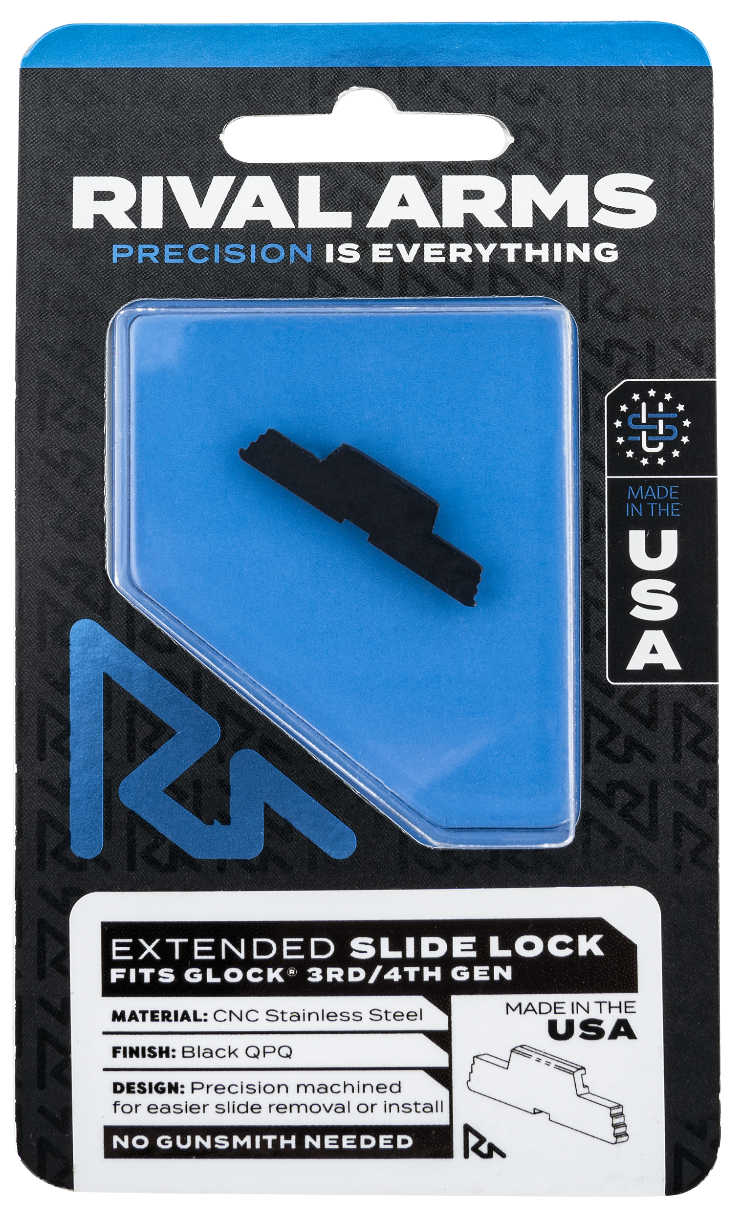 RIVAL RA80G001A SLIDE LCK EXT GLK GEN 3/4 BLK