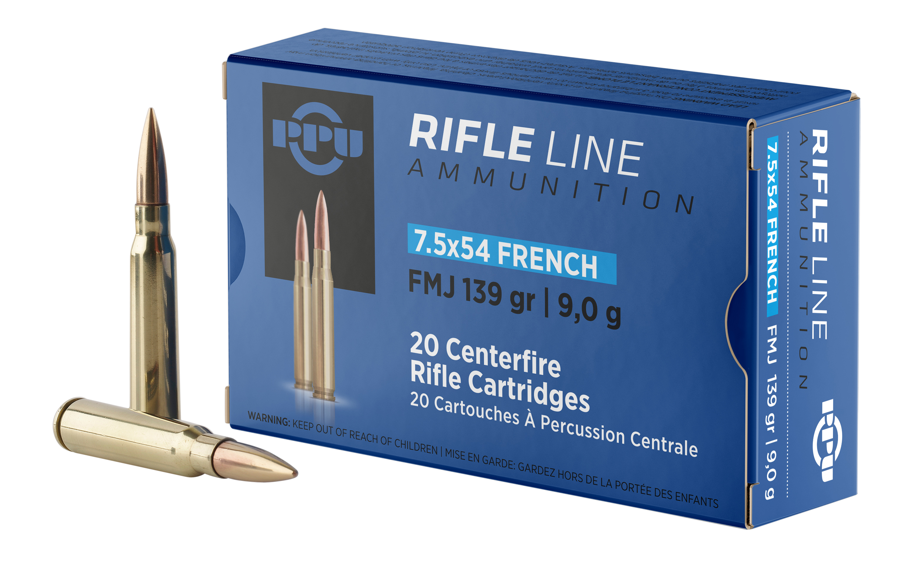 PPU PP7F 7.5X54 FRENCH 139 FMJ 20/10